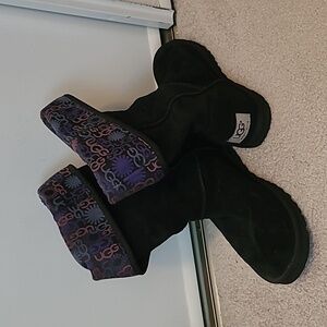 UGG W Lo Pro button boot in black size 8